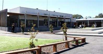 Image displays the main building of the Broadford Secondary College