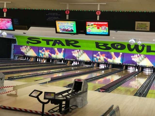 A number of bowling lanes at Star Bowl in Shepparton