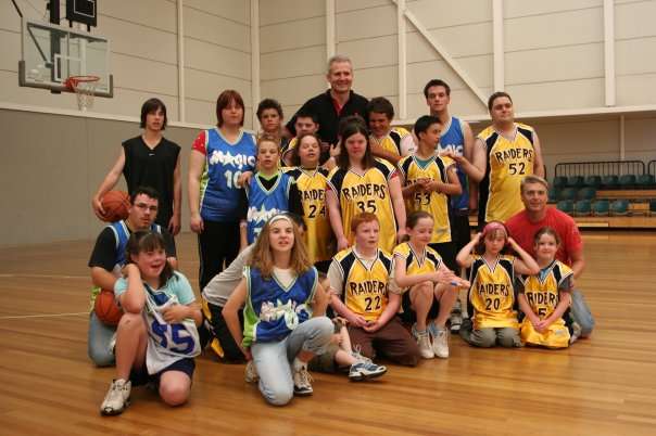 A group of basketball players.