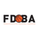 Logo of the Frankston & District Basketball Association featuring the acronym "FDBA" and a basketball graphic.