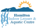 Logo of the Beantown Indoor Leisure and Aquatic Centre, featuring a sun, mountains, and water elements in blue and orange.