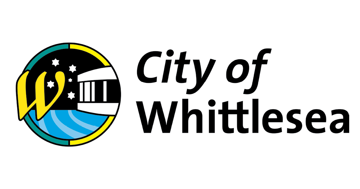 Logo of the City of Whittlesea featuring a stylized letter "W" alongside a scenic graphic and the city name in bold.