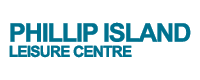 Blue text Phillip Island Leisure Centre